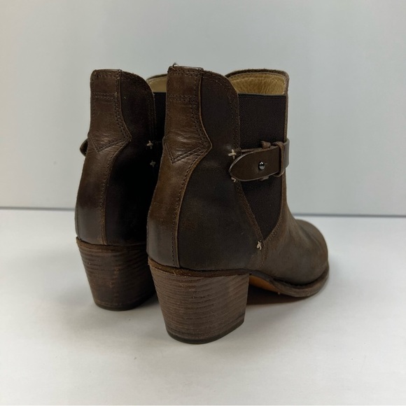 Rag & Bone Durham Ankle Chelsea Boots Brushed Leather Size 37 - Picture 3 of 8